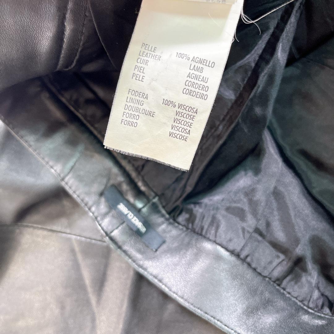 VERSACE CLASSIC ラム レザーパンツ ブラック 52 L 本革