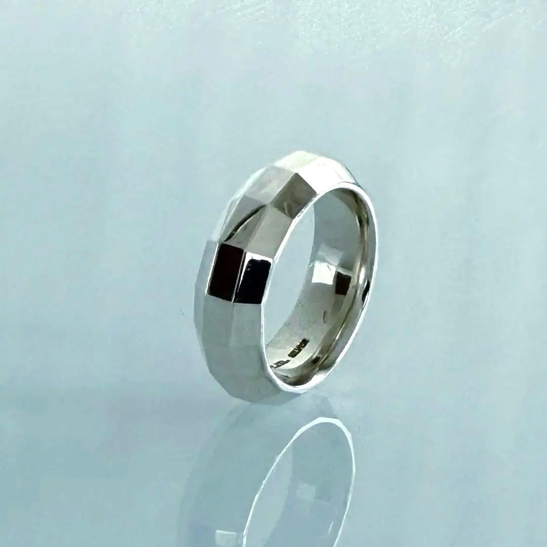 美品【e.m.】シルバー925多面体デザイン リング