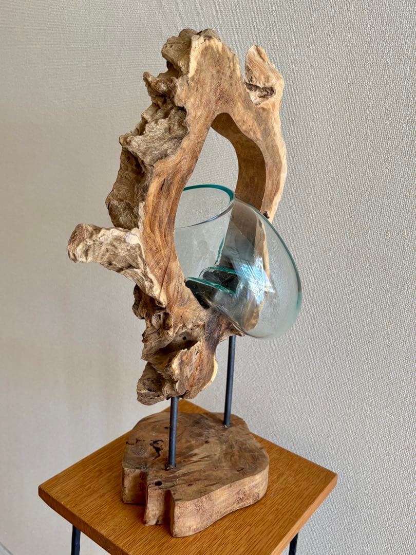 流木ガラス　スタンド　FUKUDA FACTORY