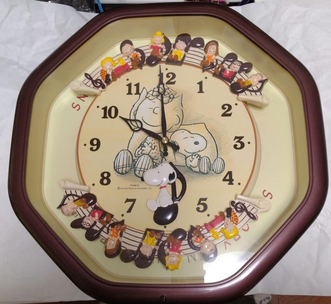 スヌーピー シチズン からくり時計 壁掛け時計 動作確認済み