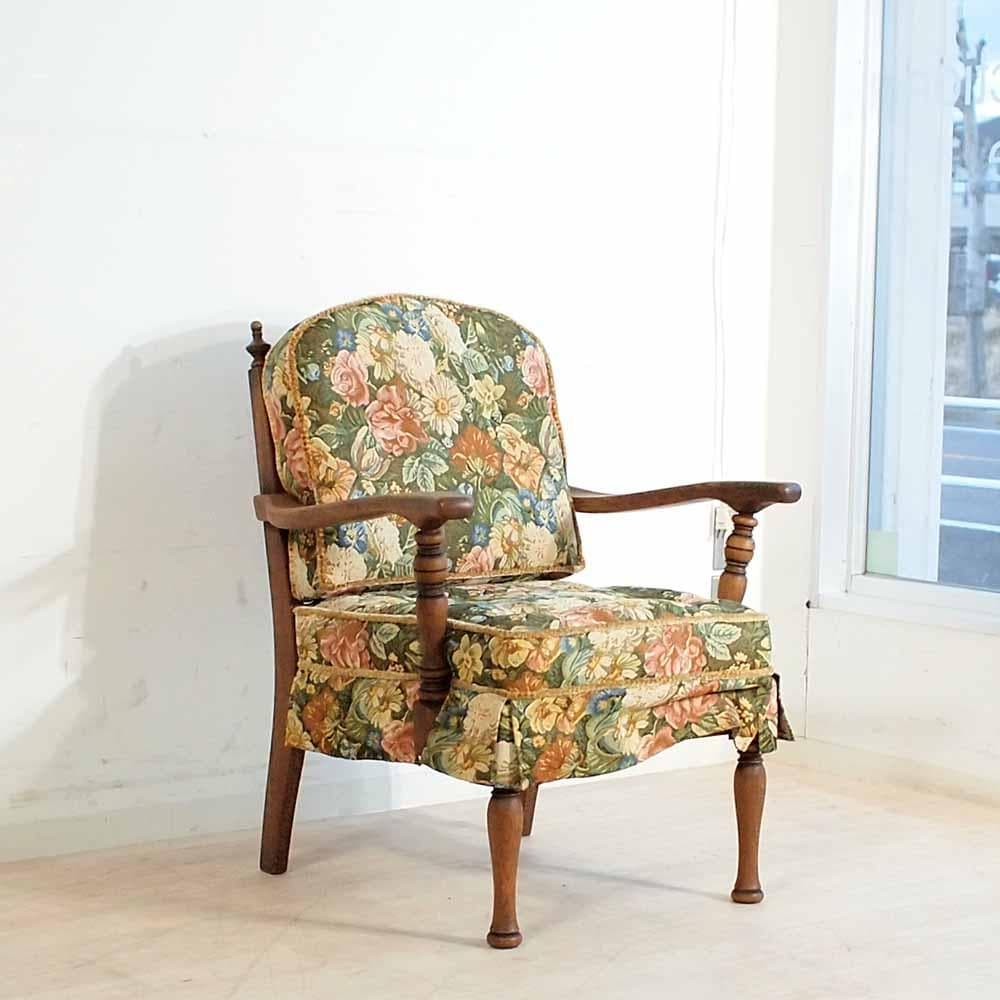 オークショップ 豊田たんす 1人掛けソファ C アームチェア ZR24359