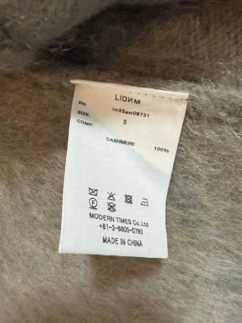 LIDNM Cashmere Fur Cardigan Sサイズ