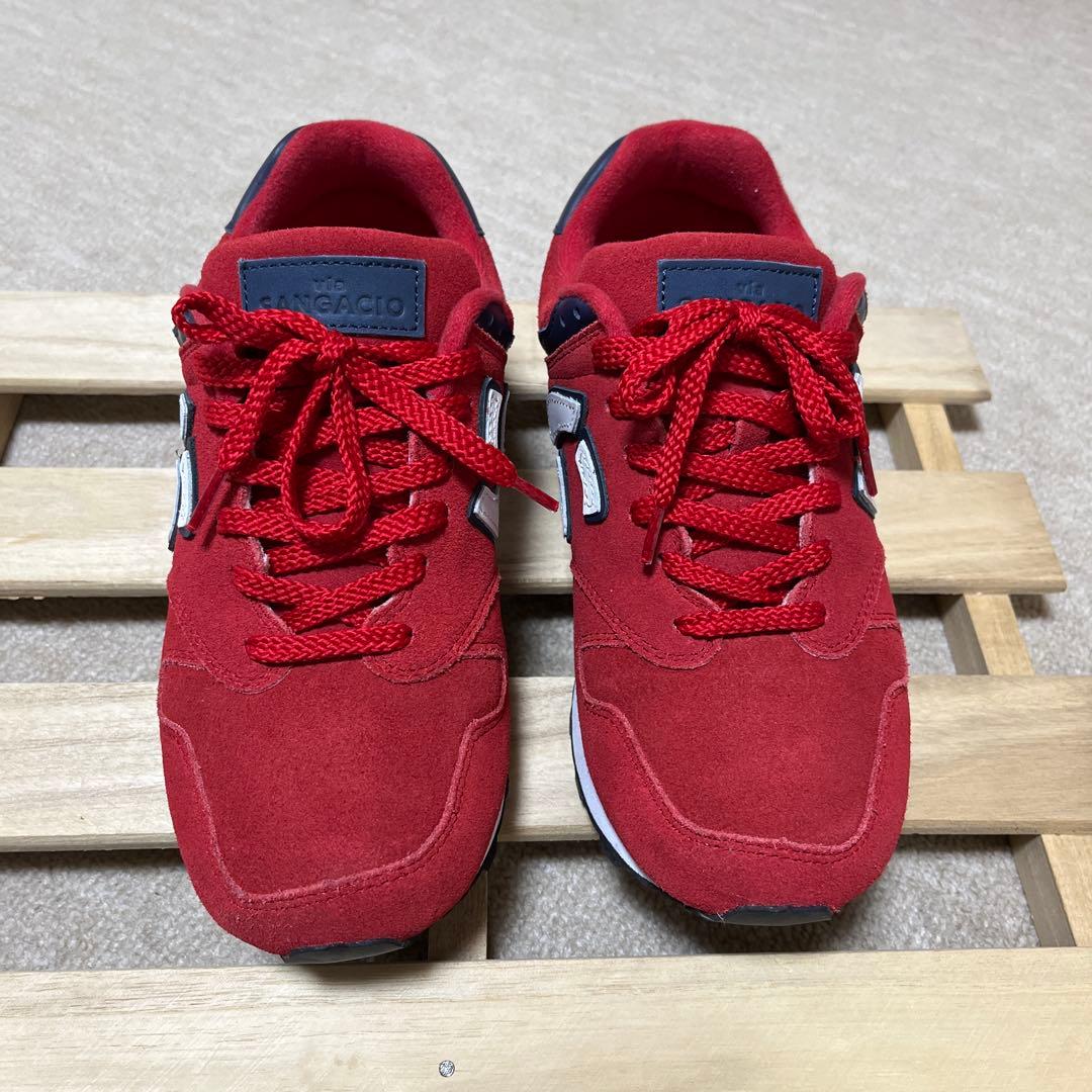 SANGACIO サンガチョ　にゅ　にゅーず　スニーカー　カーマイン