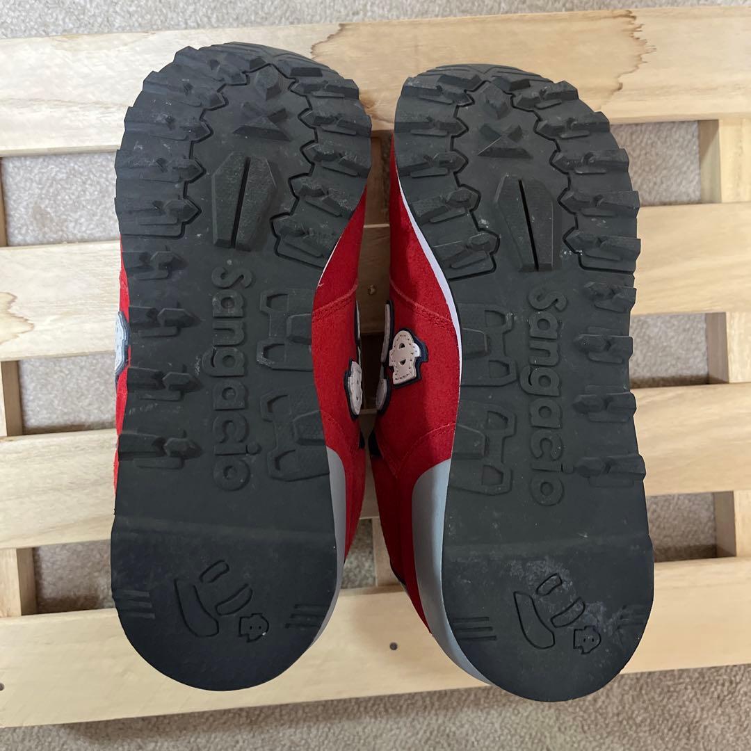 SANGACIO サンガチョ　にゅ　にゅーず　スニーカー　カーマイン