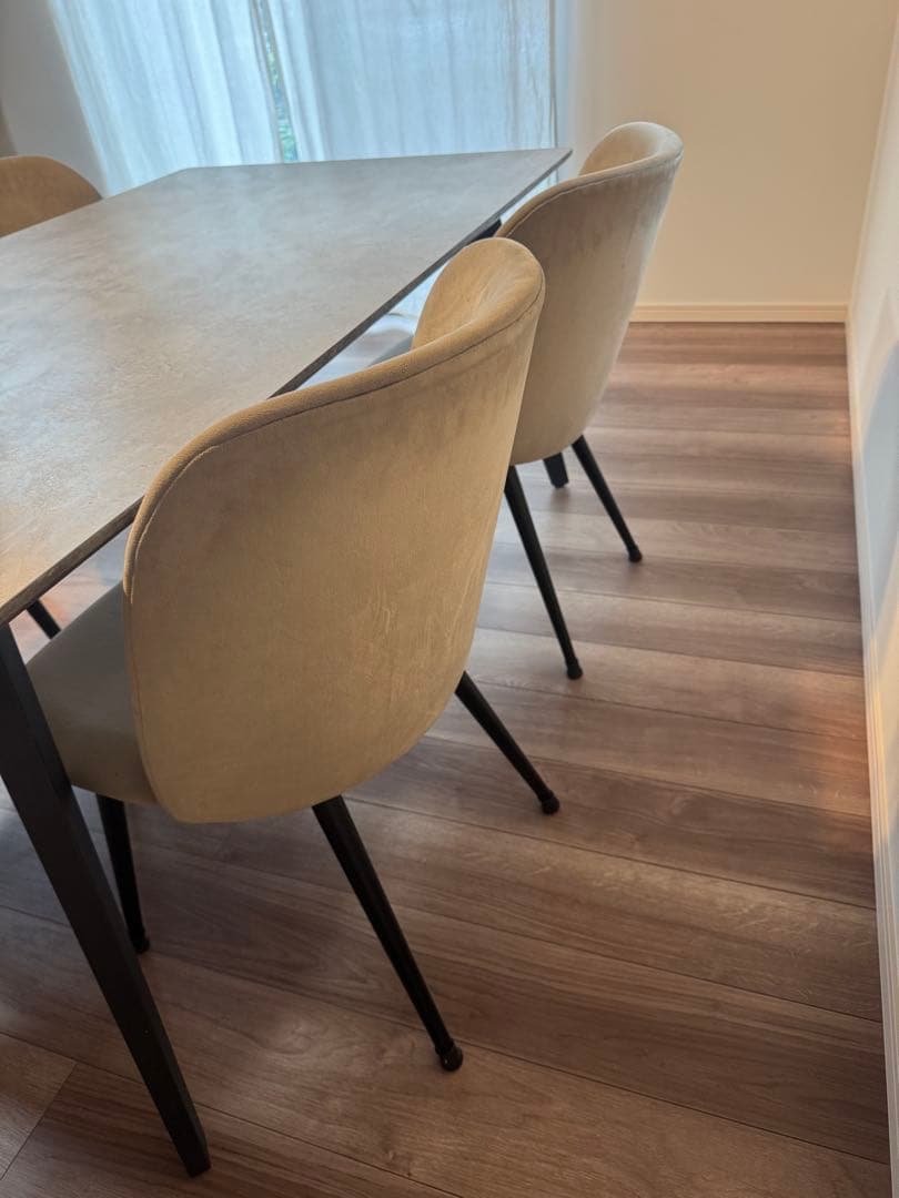 【週末セール限定】ダイニングテーブル+チェア4脚