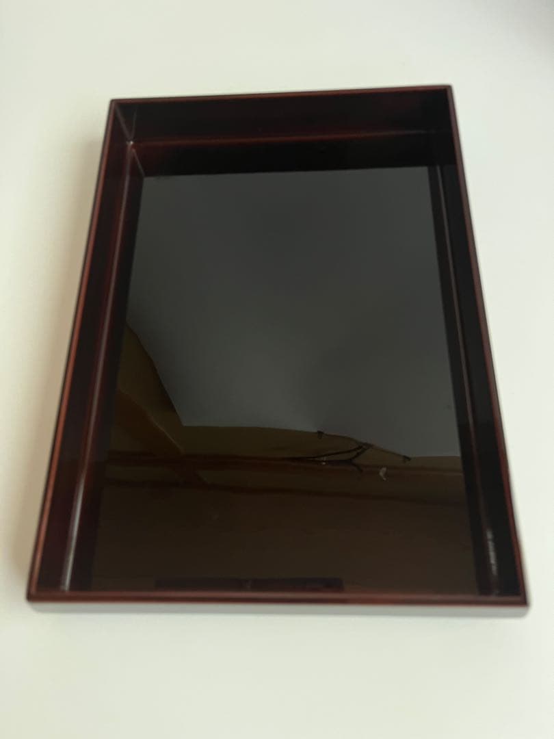 【未使用】越前漆器　文箱　錦松沈金　吉田屋漆器 茶道具　金色葉模様 漆器