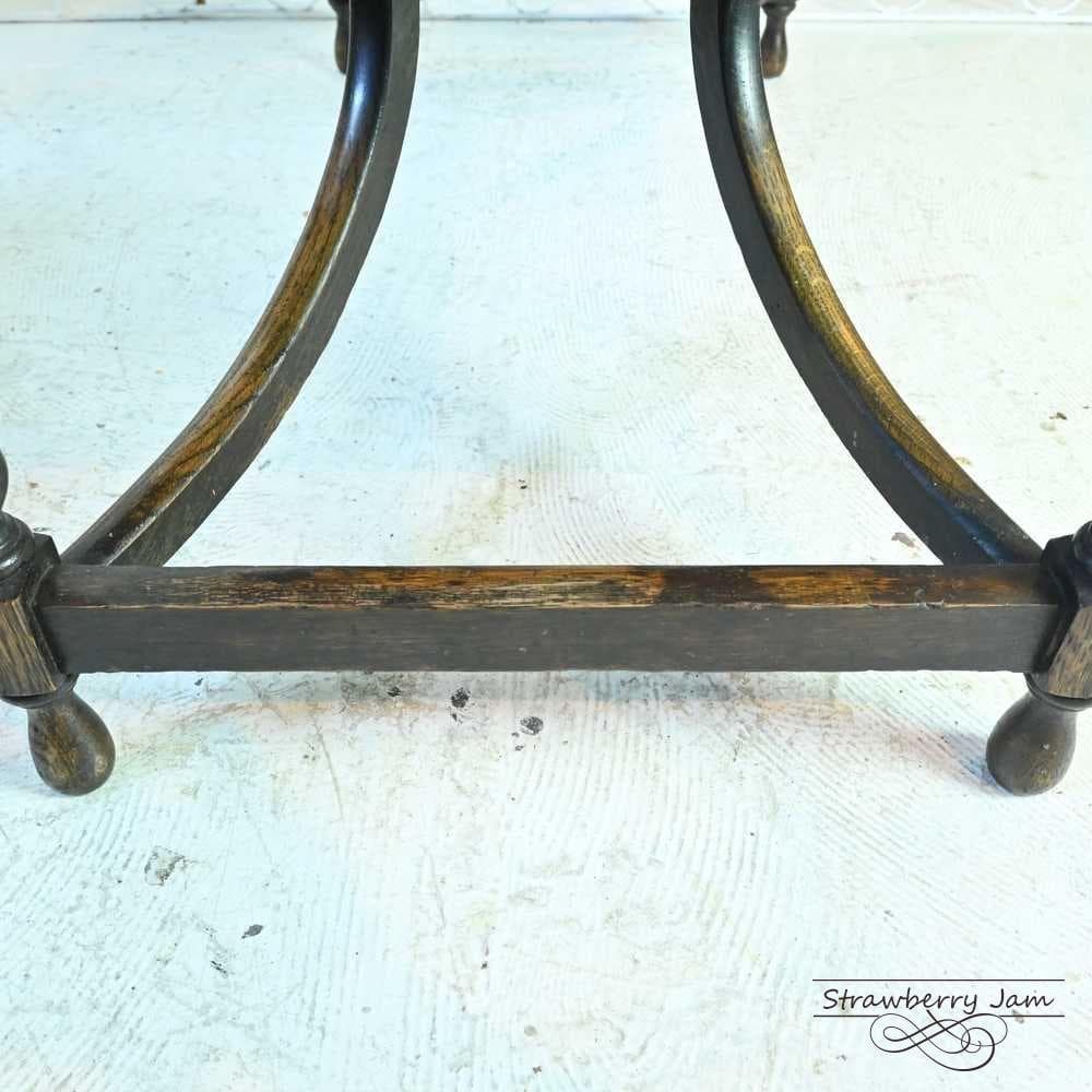 L3705-258 英国アンティーク オーク ローテーブル センターテーブル