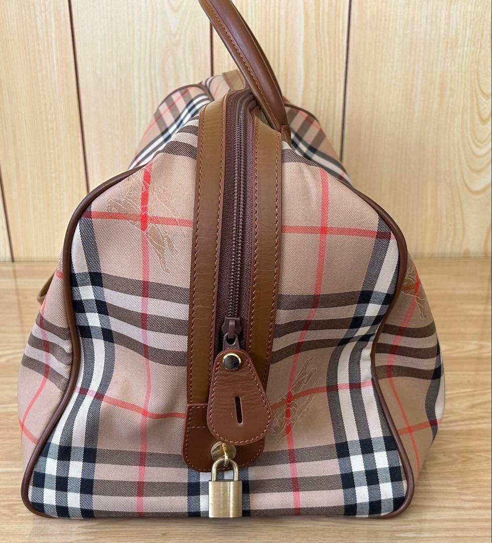 1805 Burberry チェック柄 ボストンバッグ