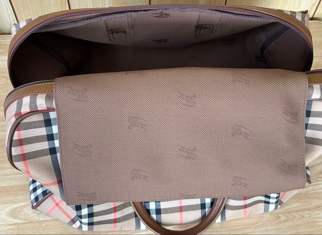 1805 Burberry チェック柄 ボストンバッグ