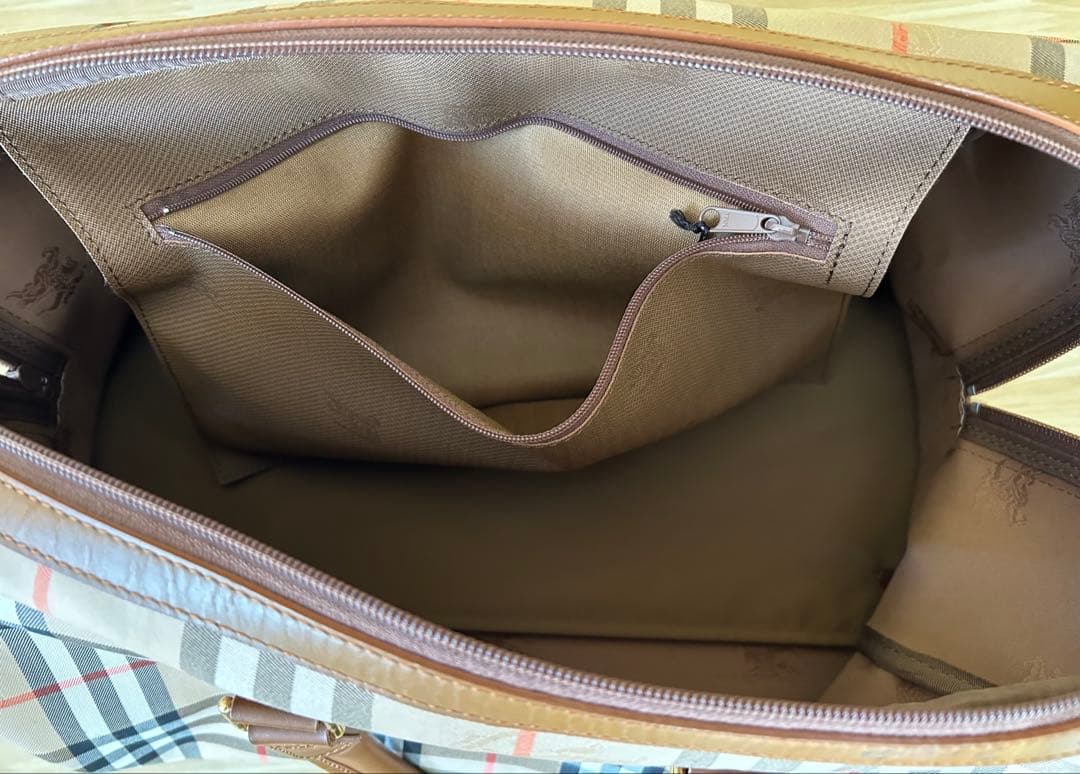 1805 Burberry チェック柄 ボストンバッグ