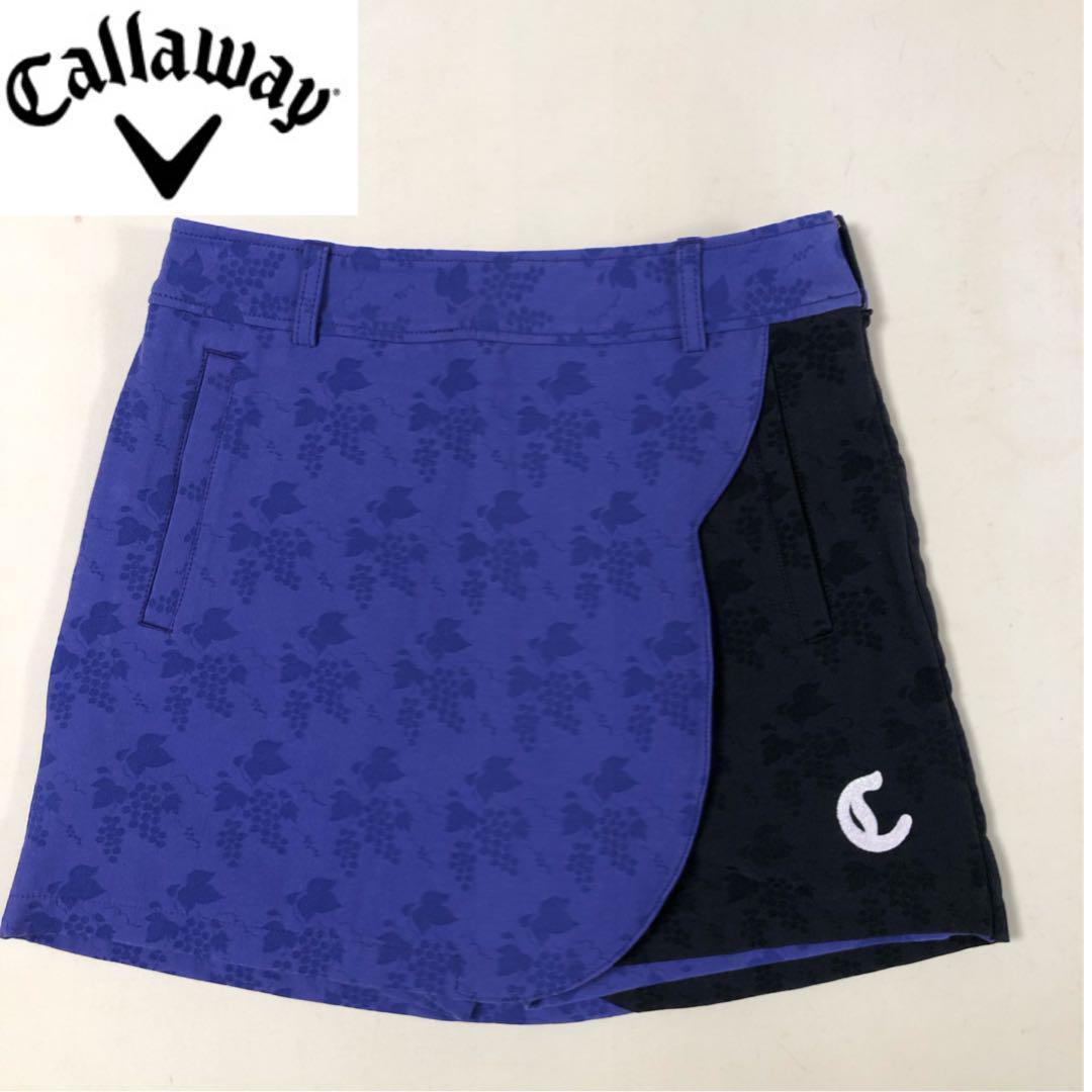 キャロウェイ ゴルフ キュロット パープル ブラック Sサイズ