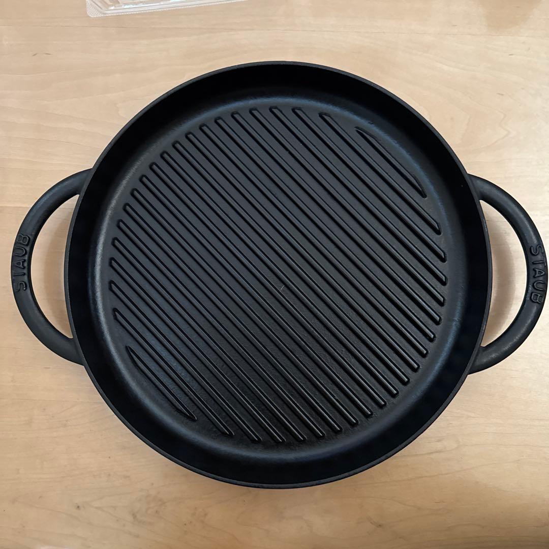 STAUB ストウブ ウォック グリル ガラスドーム型蓋 30cm セット