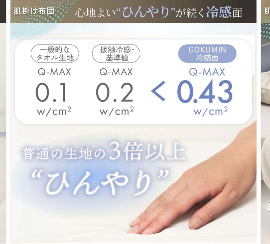 GOKUMIN 2枚合わせオールシーズンリバーシブル掛け布団