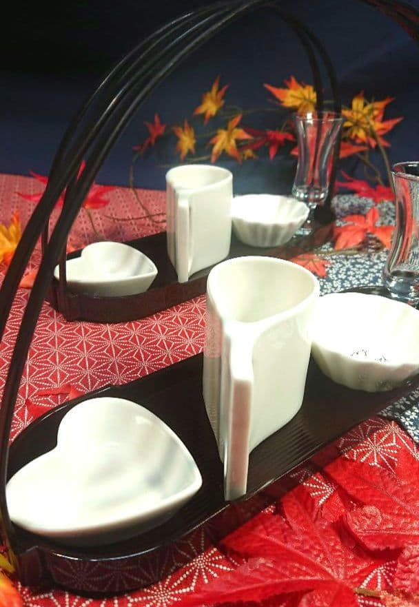 ⬛ホテル・旅館気分で豪華に演出 【華やか置台３組セット】５種類計４小鉢皿グラス付