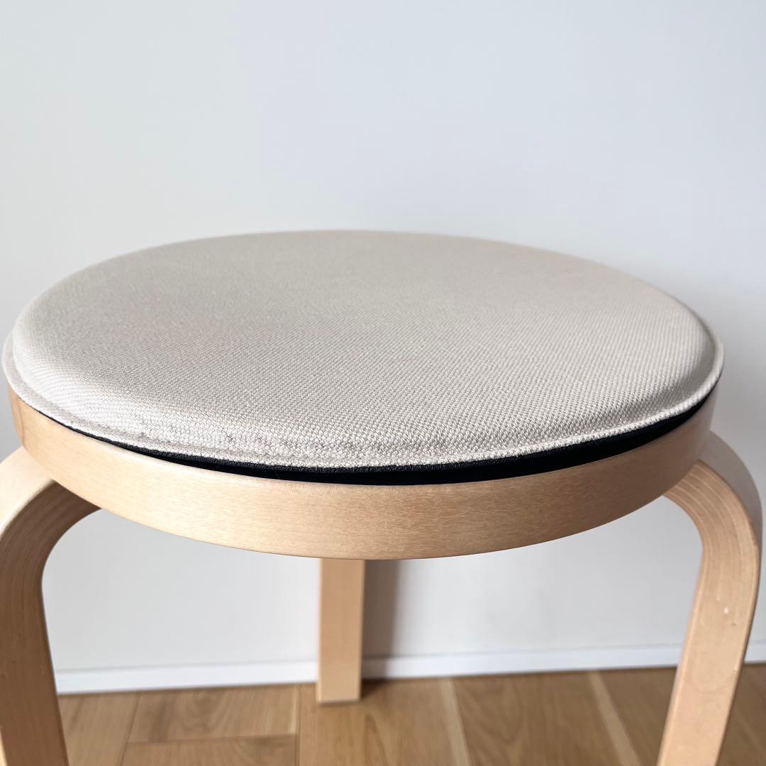 アルテック スツール60 リノリウムブラック 専用クッションパッド付き