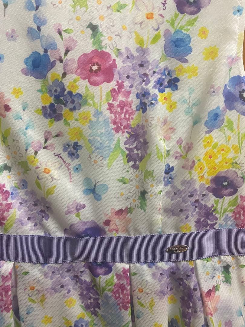 アナスイミニ　ANNA SUI mini 花柄ノースリーブワンピース
