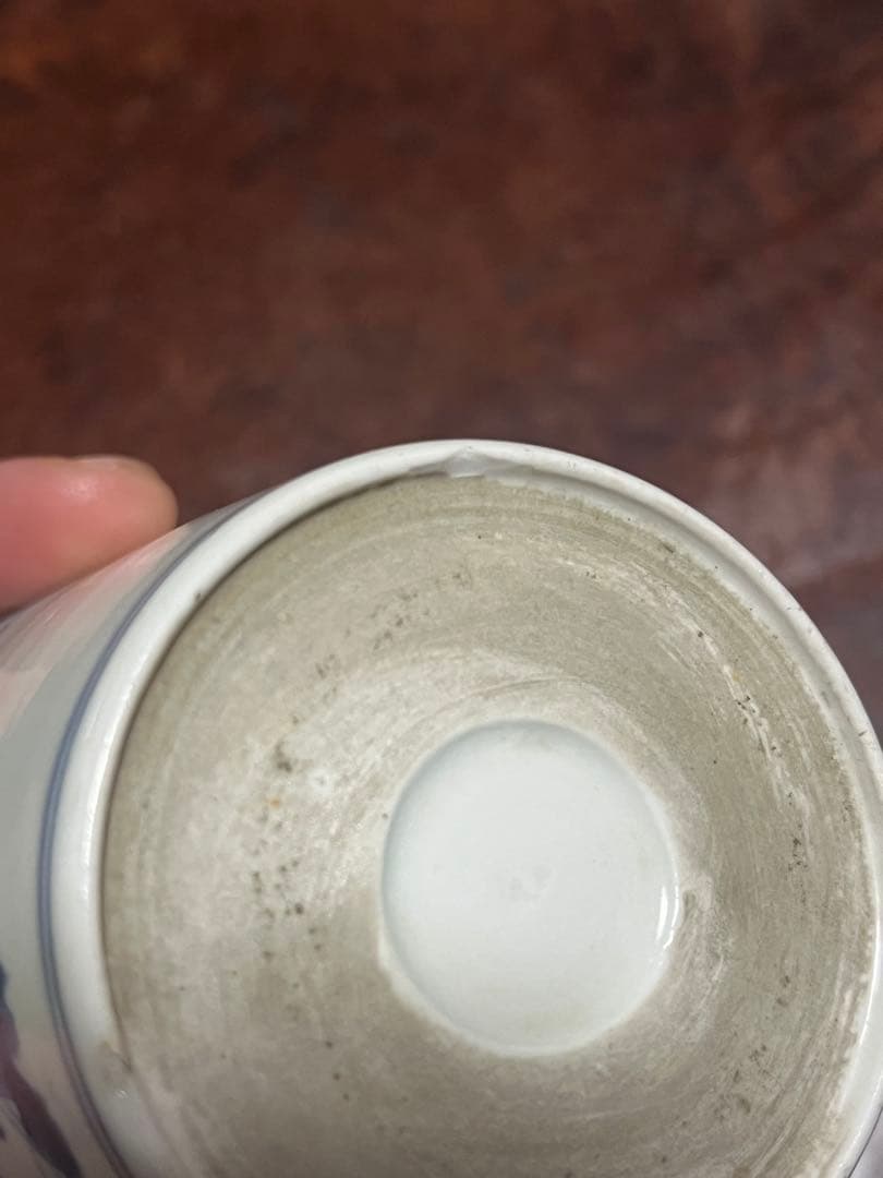 古伊万里　蕎麦猪口　あじさい　鶯　ウグイス　梅　雲雀　紫陽花　民芸　民藝