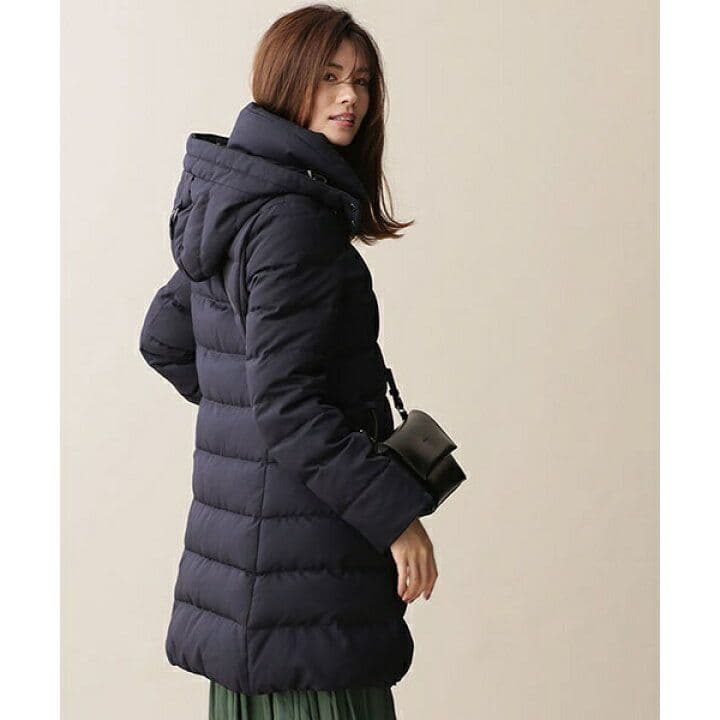 【nano・universe】西川ダウンコート ネイビー ファー取り外し可能