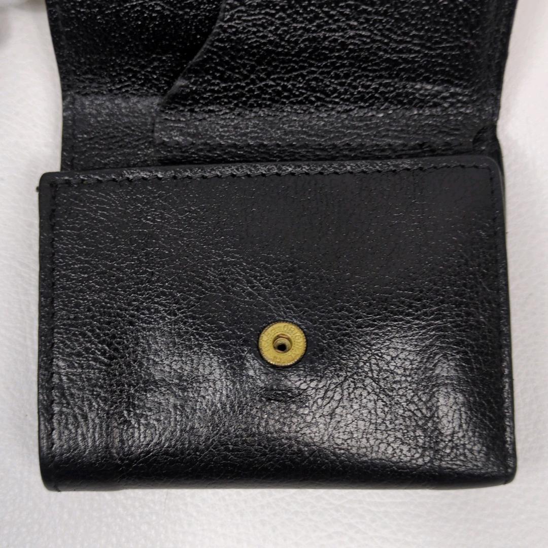 イルビゾンテ トリフォルド 三つ折り 財布 コンパクト ブラック シボ