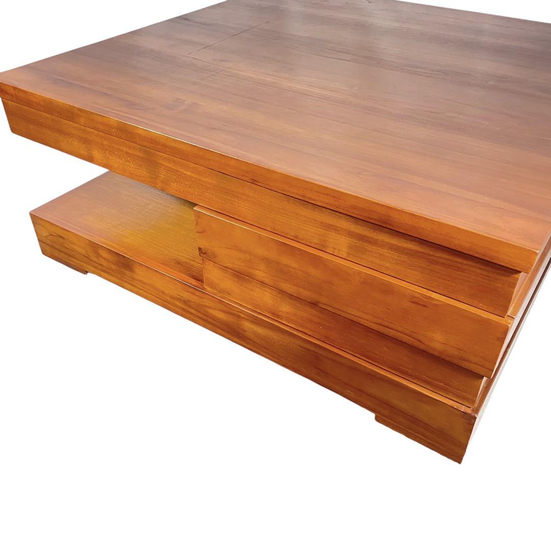 HR425 【希少デザイン】スキャンティーク　SCANTEAK 　ローテーブル