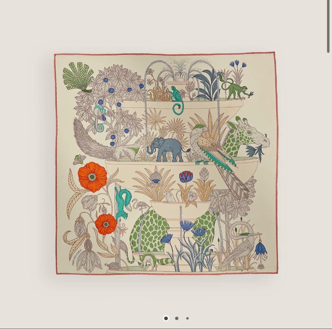 HERMES ガヴロッシュ 45 《プレシャス・パラダイス・デタイユ》 スカーフ