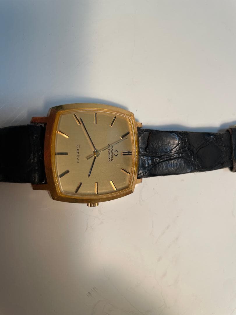 オメガ 手巻き アナログ時計 ゴールド