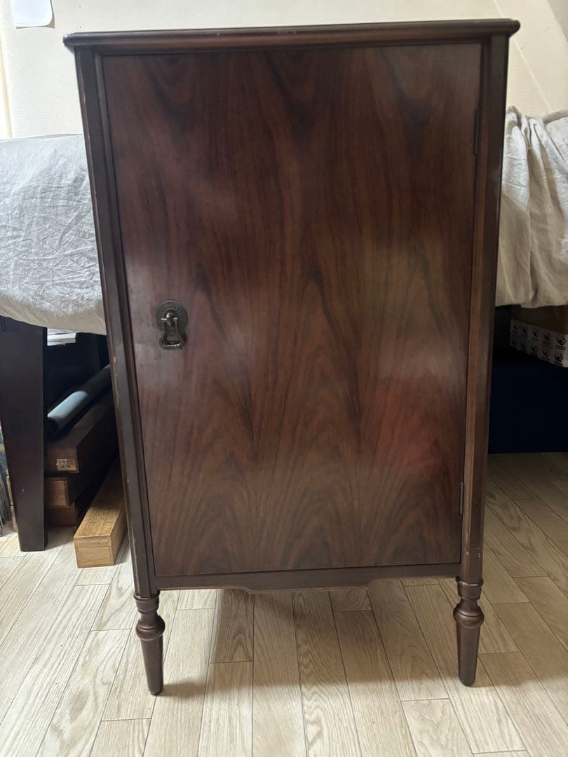 レコード　キャビネット　木目　蓄音機　棚　SP 和家具　四つ脚　50‘s