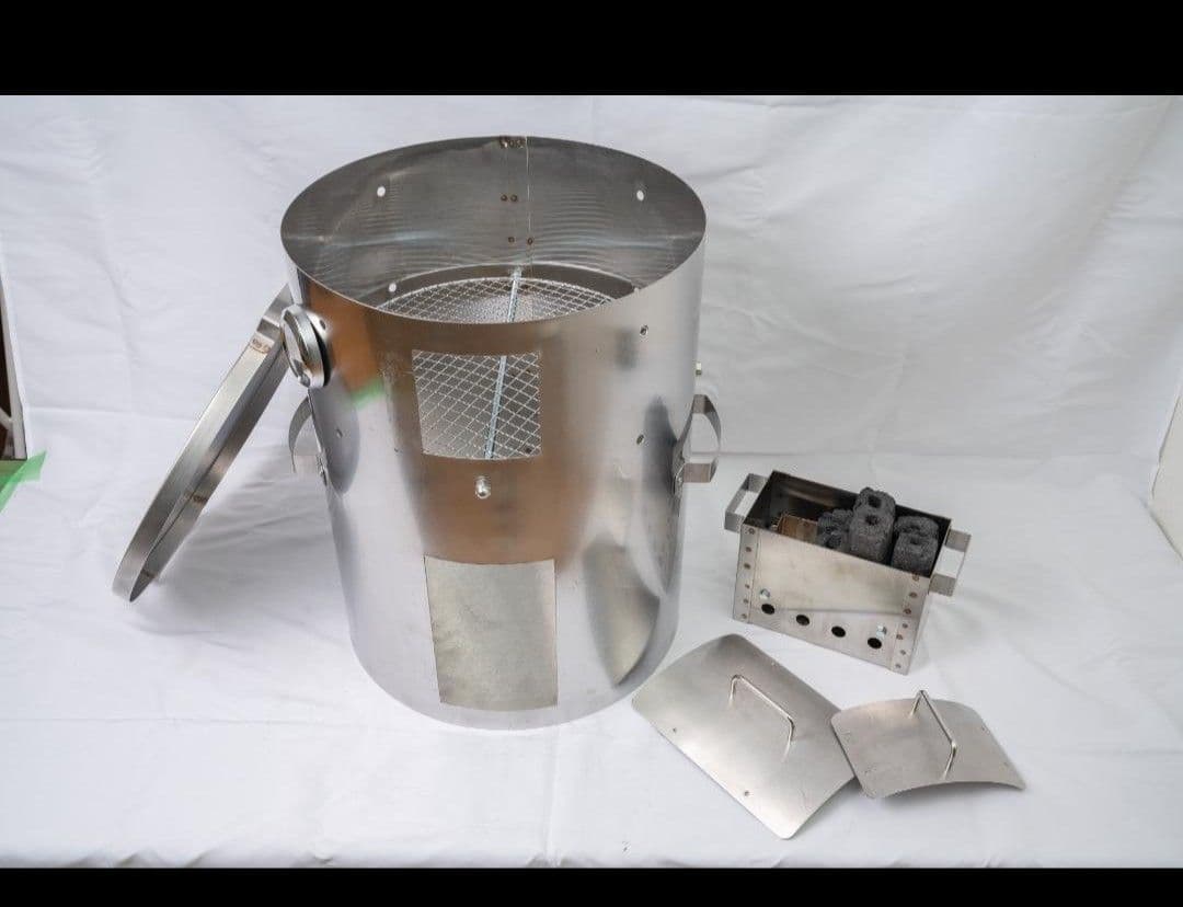 台数限定 値下げ「炭火」焼き芋 丸釜 網付き 軽トラ さつまいも 農家 MG1