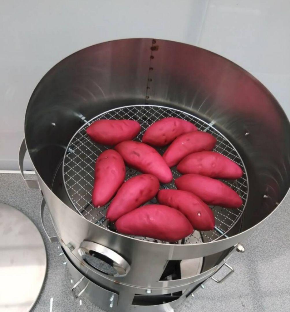 台数限定 値下げ「炭火」焼き芋 丸釜 網付き 軽トラ さつまいも 農家 MG1