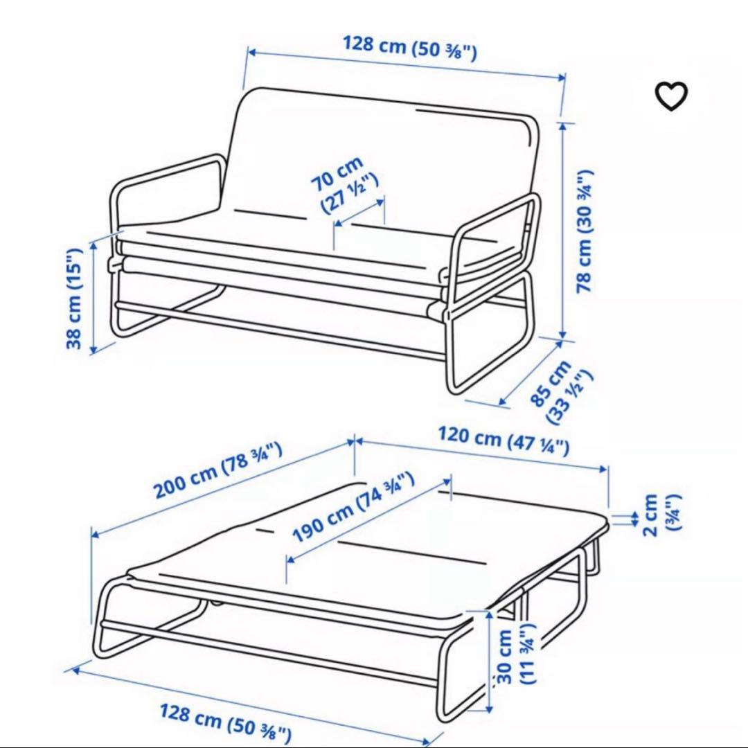 イケア HAMMARN ハッマルン ソファベッド