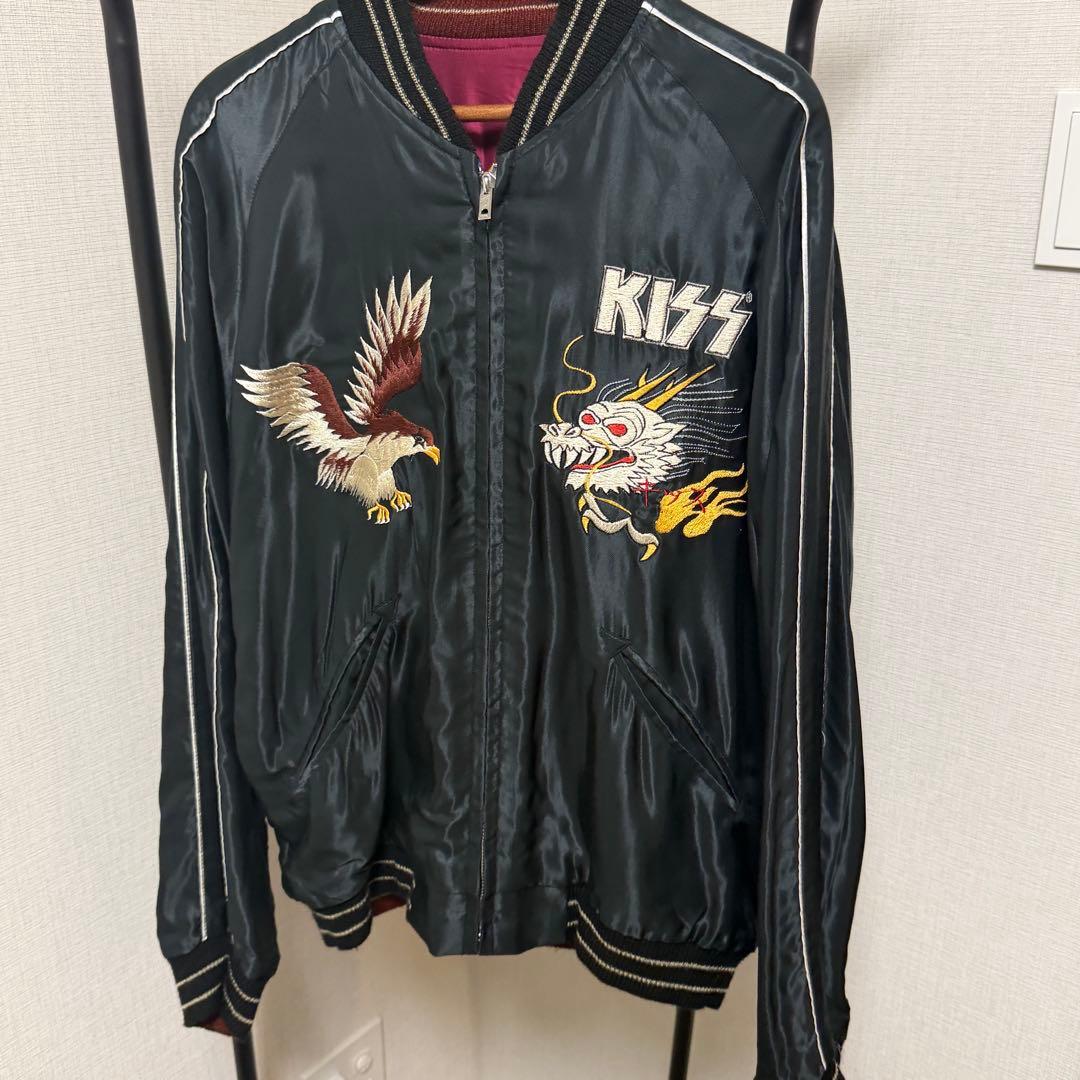 KISS × テーラー東洋 スカジャン Sサイズ リバーシブル