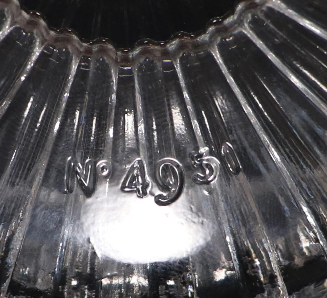 オールド・バカラ 帯溝造型装飾 コート・アルテルネ・デポリ 大型 コンポート