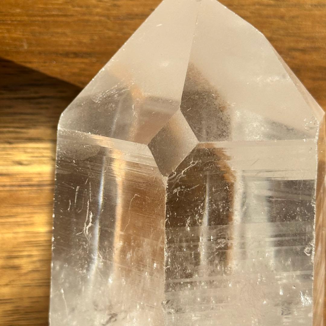 【水晶　ロック クリスタル】　バーコード入り　ビッグポイント　⑤