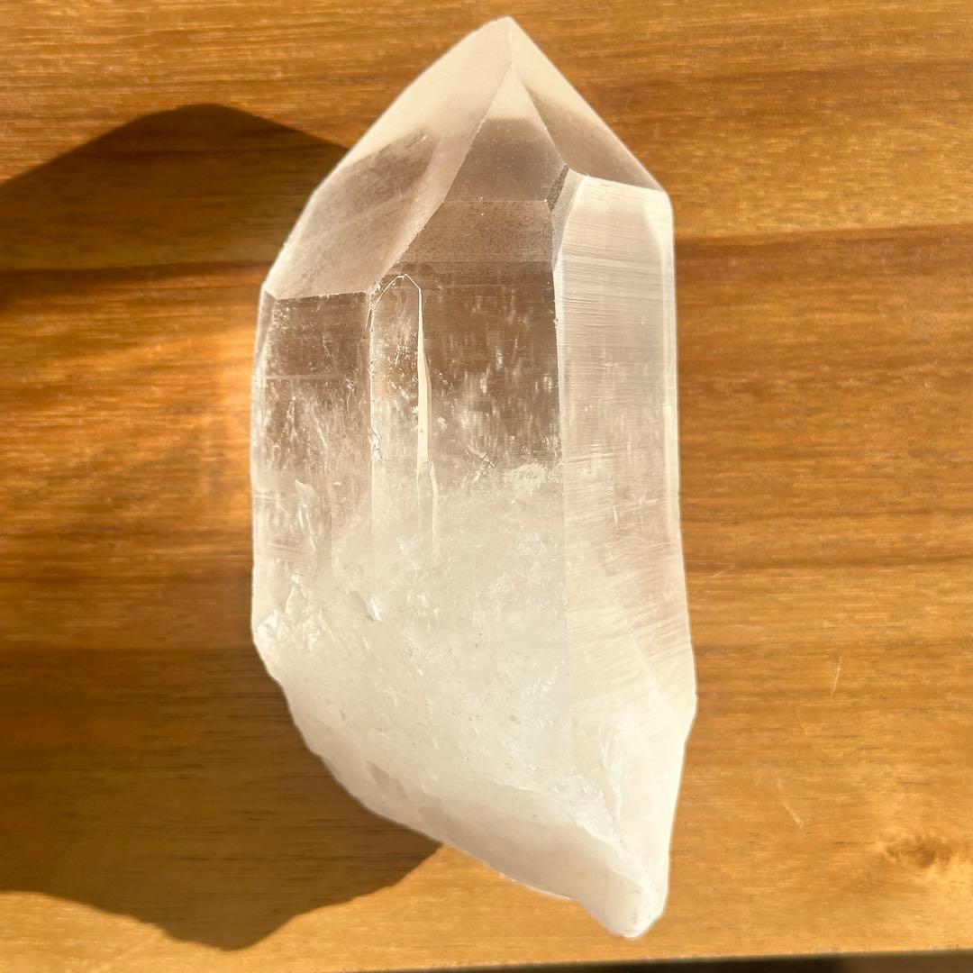 【水晶　ロック クリスタル】　バーコード入り　ビッグポイント　⑤