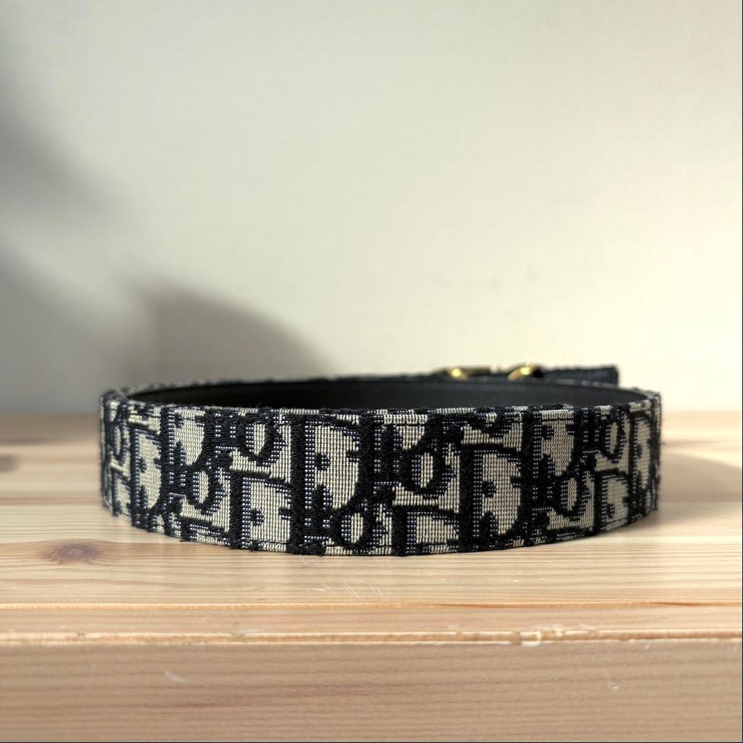 未使用級　Christian Dior CDロゴバックル　トロッター　ベルト
