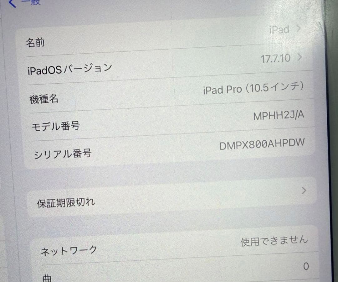 ipad Pro10.5 インチ 256GB シルバー
