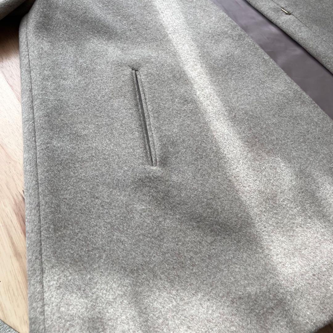 【美品】【2024AW】IENAシャルムビーバーAラインコート ノーカラーコート