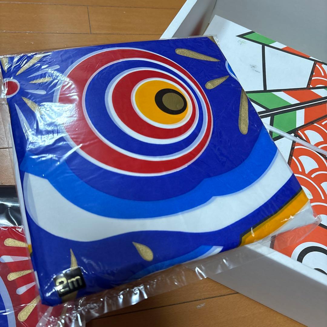 4m 40号　6点セット　鯉のぼり　鯉幟　庭園用　庭用　金太郎　ゴールド　俊峰