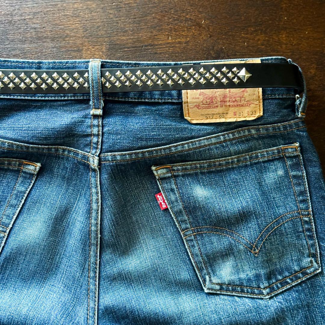 k*1様 スタッズナローベルトミリタリmx23mm 32inch125cm