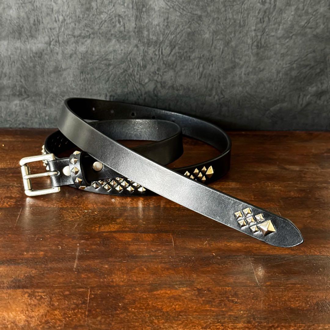 k*1様 スタッズナローベルトミリタリmx23mm 32inch125cm