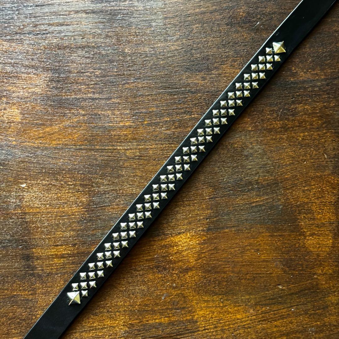 k*1様 スタッズナローベルトミリタリmx23mm 32inch125cm