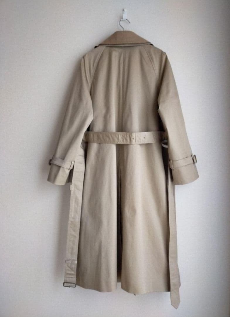 美品 23区 大きいサイズ46 コットンギャバトレンチコート 蛯原友里さん着用