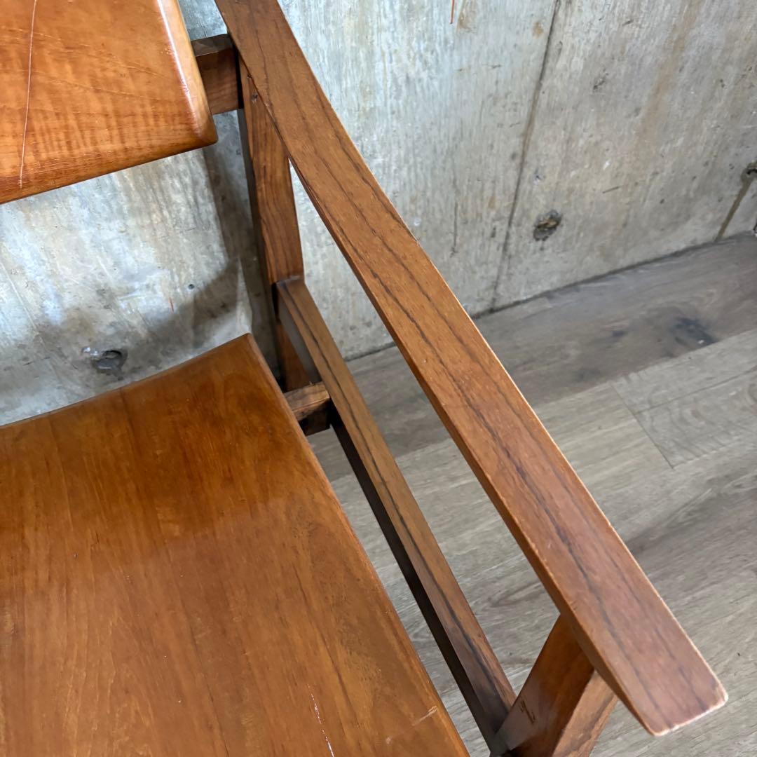 ラウンジチェア　チーク無垢材　つばきや クブンチェア