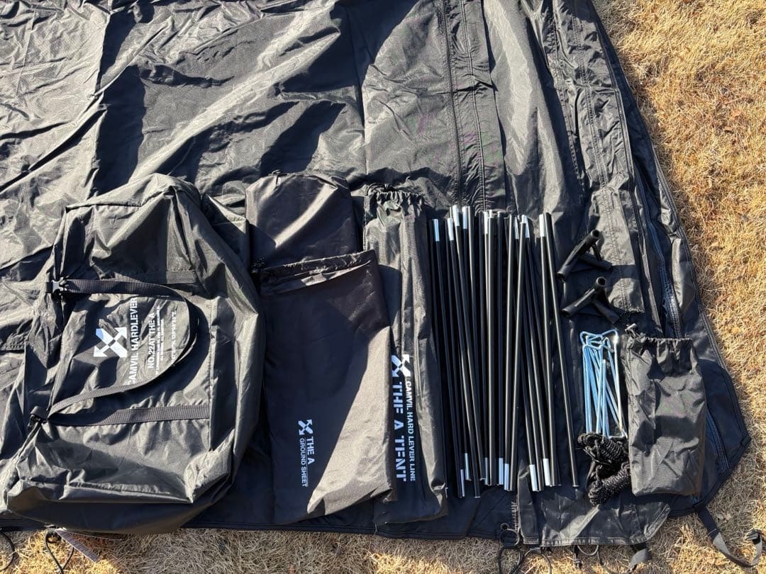 camvil ケムビル　Aテント　ブラック　軍幕　TPU