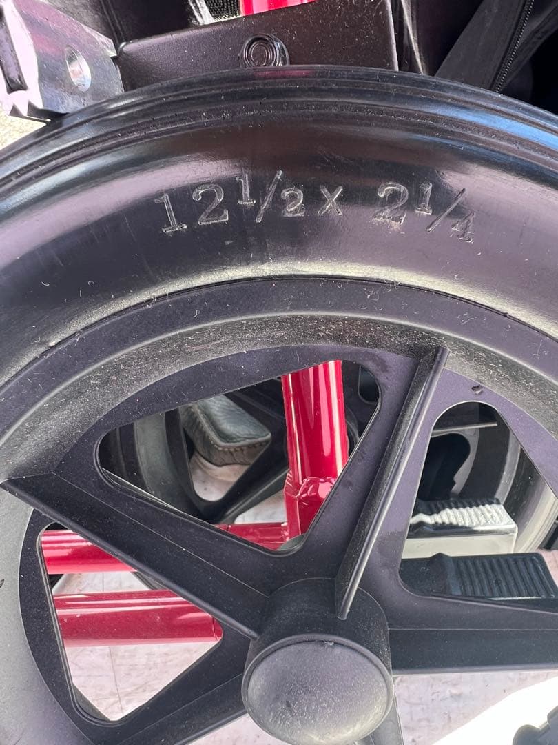 Expedition X EXP19LTRD 赤い折りたたみ介助用車椅子