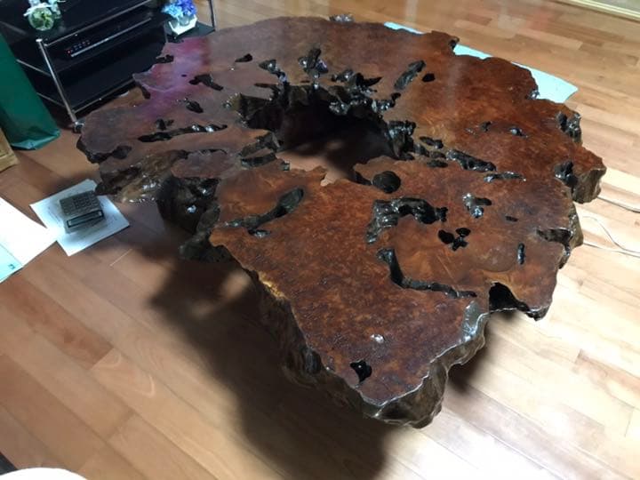 ９０年ほど前のアンティーク品・座卓テーブル・ ダイニングテーブル・ 飾り台