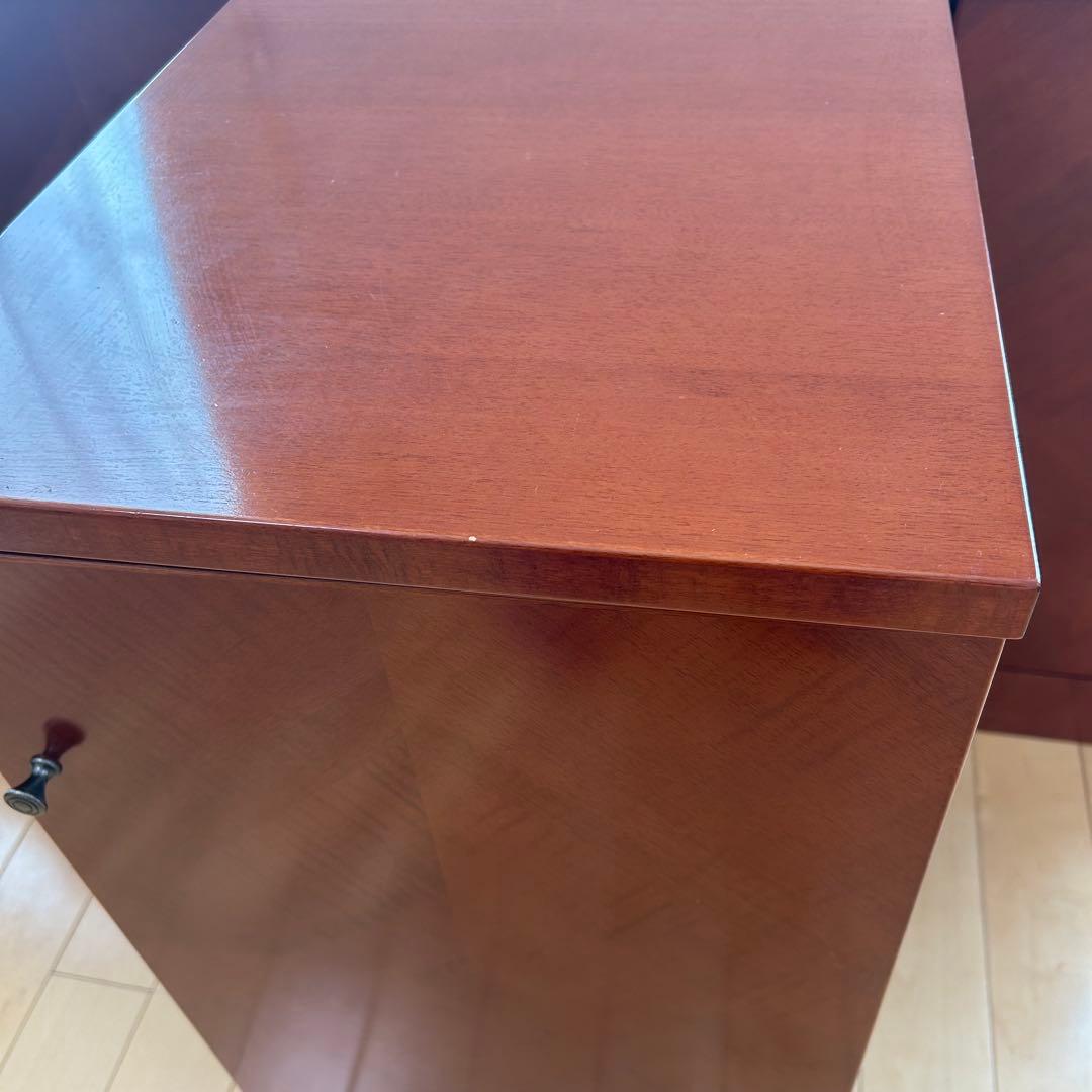 極希少カリモク　アラード　突板　ダイヤモンド貼り　サイドボード　キャビネット③