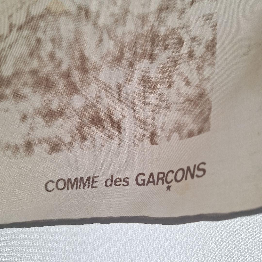 激レア1985年COMME des GARÇONS 風景プリント絹スカーフ