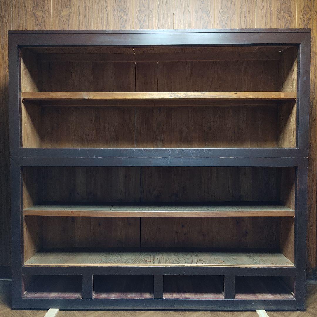 【状態良】『大型 陳列戸棚』 陳列棚 アンティーク 水屋箪笥 食器棚