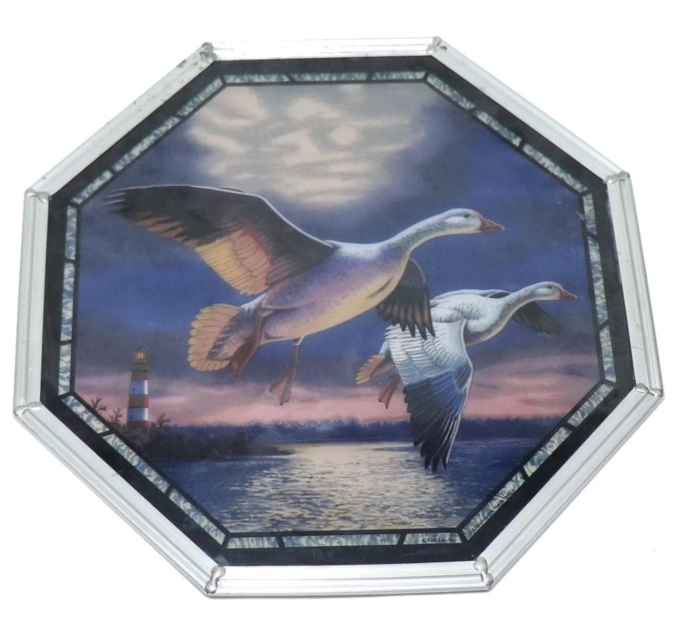 ロン・ロック 大型 ヴィンテージステンドグラス グラスマスターズフェデラルダック